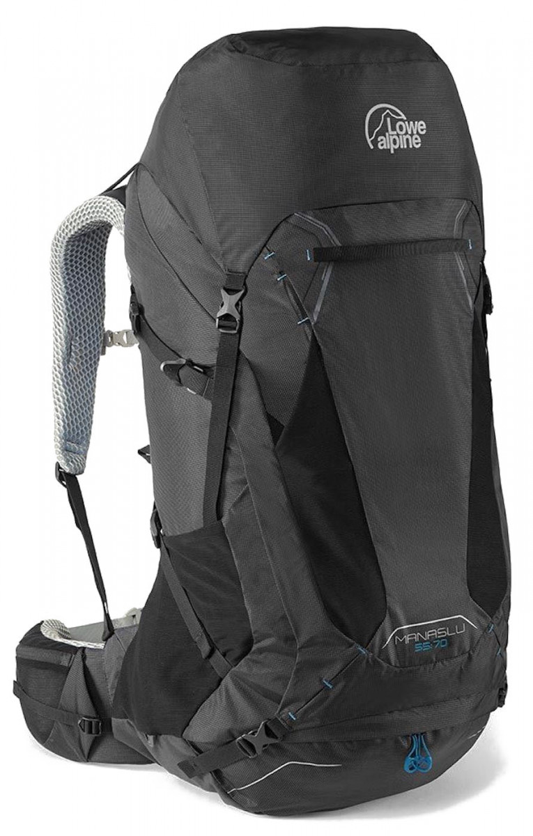 Batoh Lowe Alpine Manaslu 55:70 Velikost zad batohu: M/L / Barva: černá