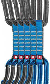 Expresky Ocún Falcon QD PA 16mm, 10cm 5 pack Barva: modrá