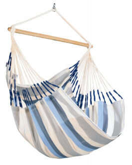 Houpací sedačka La Siesta Domingo Comfort Barva: bílá/modrá