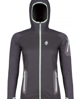 Dámská bunda High Point Merino Alpha Lady Hoody Velikost: S / Barva: šedá