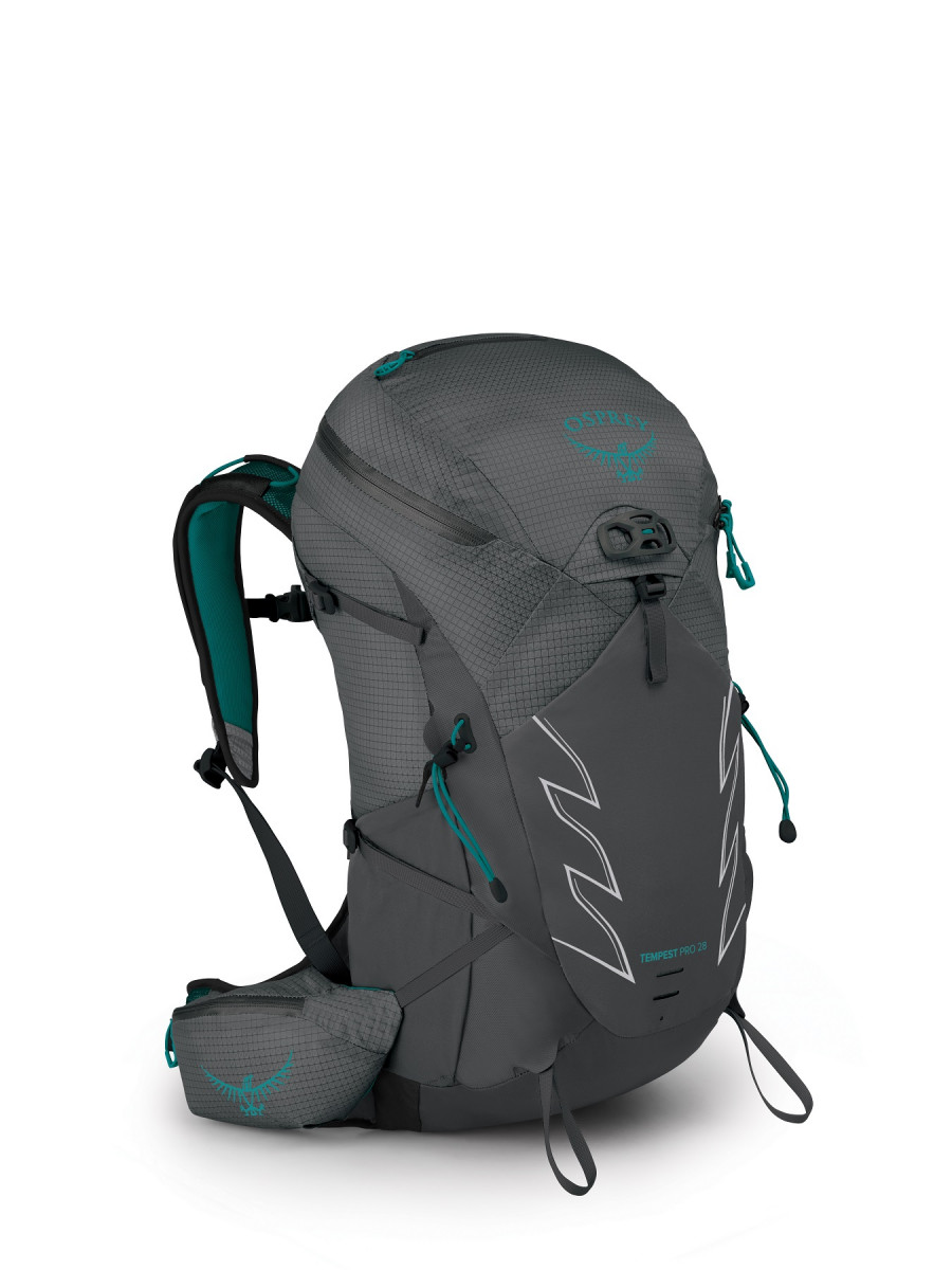 Dámský batoh Osprey Tempest Pro 28 Velikost zad batohu: M/L / Barva: stříbrná