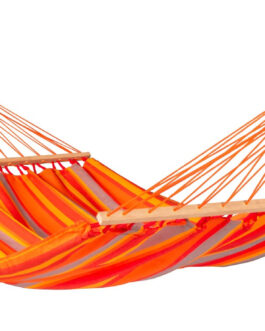 Houpací síť s tyčemi La Siesta Alisio Double Barva: oranžová