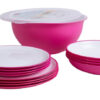 Set nádobí Omada Sanaliving Pic-Nic Set 14 ks Barva: růžová