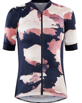 Dámský cyklistický dres Craft Adv Endur Graphic Velikost: L / Barva: modrá/růžová