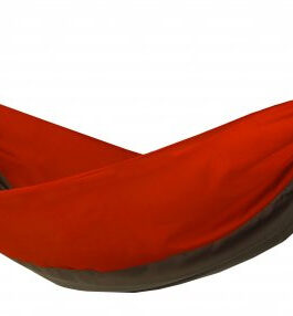 Houpací síť Hamaka.eu Double červeno-hnědo-červená