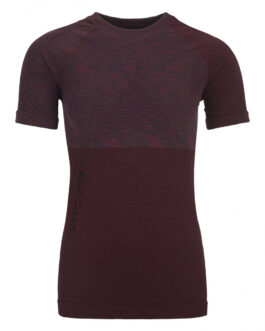 Dámské triko Ortovox Competition Short Sleeve W Velikost: S / Barva: vínová
