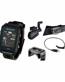 Hodinky Sigma iD.TRI Set Barva: černá