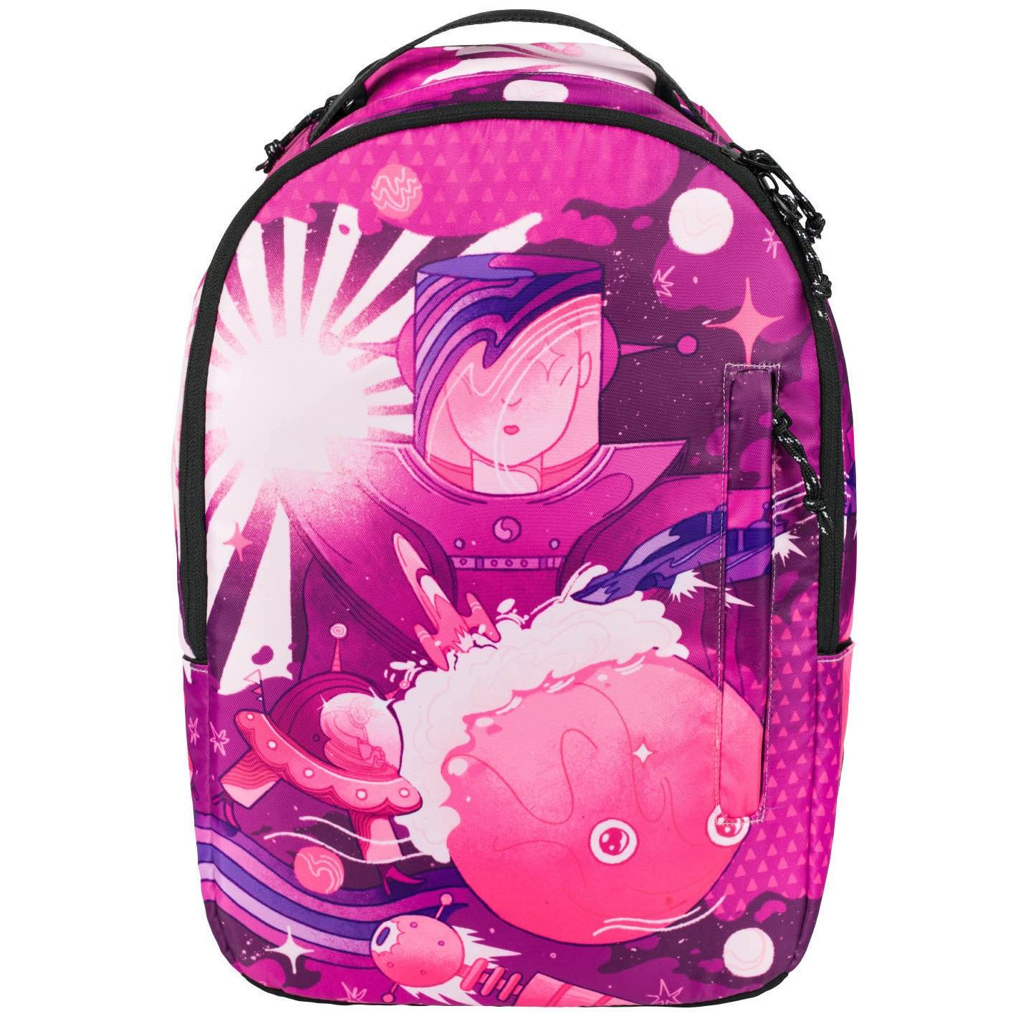 Městský batoh Baagl eARTh Ufo by Mára Čmára Barva: růžová