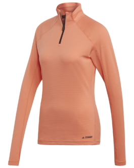 Dámské triko Adidas W TraceRo 1/2LS Velikost: M / Barva: oranžová