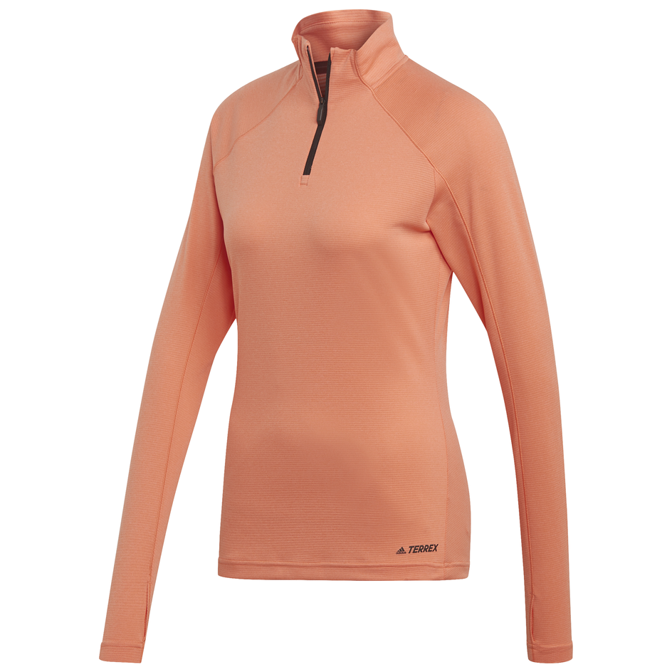 Dámské triko Adidas W TraceRo 1/2LS Velikost: M / Barva: oranžová