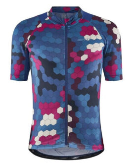 Pánský cyklistický dres Craft Adv Endur Graphic Velikost: XL / Barva: modrá/růžová