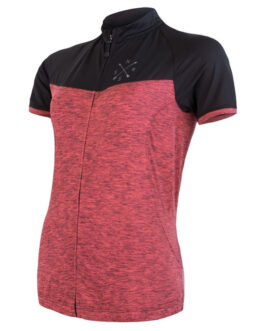 Dámský cyklistický dres Sensor Cyklo Motion Velikost: S / Barva: růžová/černá