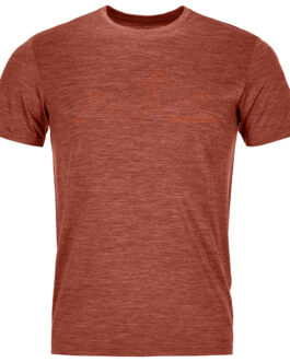 Pánské funkční triko Ortovox 150 Cool Mountain Face TS Velikost: XL / Barva: oranžová