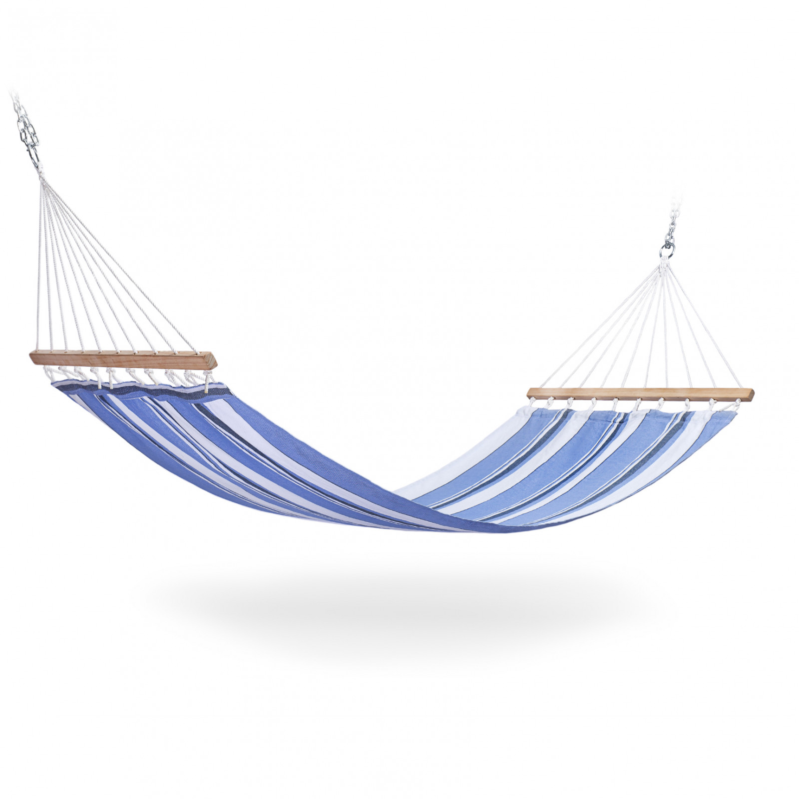 Houpací síť Hamaka.eu Single Layer pro jednoho Barva: modrá/bíla