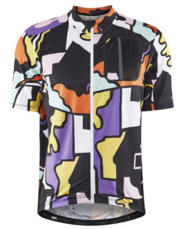 Pánský cyklistický dres Craft ADV Bike Offroad SS Velikost: XXL / Barva: žlutá/fialová