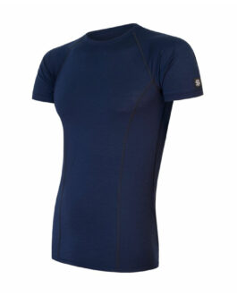 Pánské funkční triko Sensor Merino Active krátký rukáv Velikost: XXL / Barva: tmavě modrá