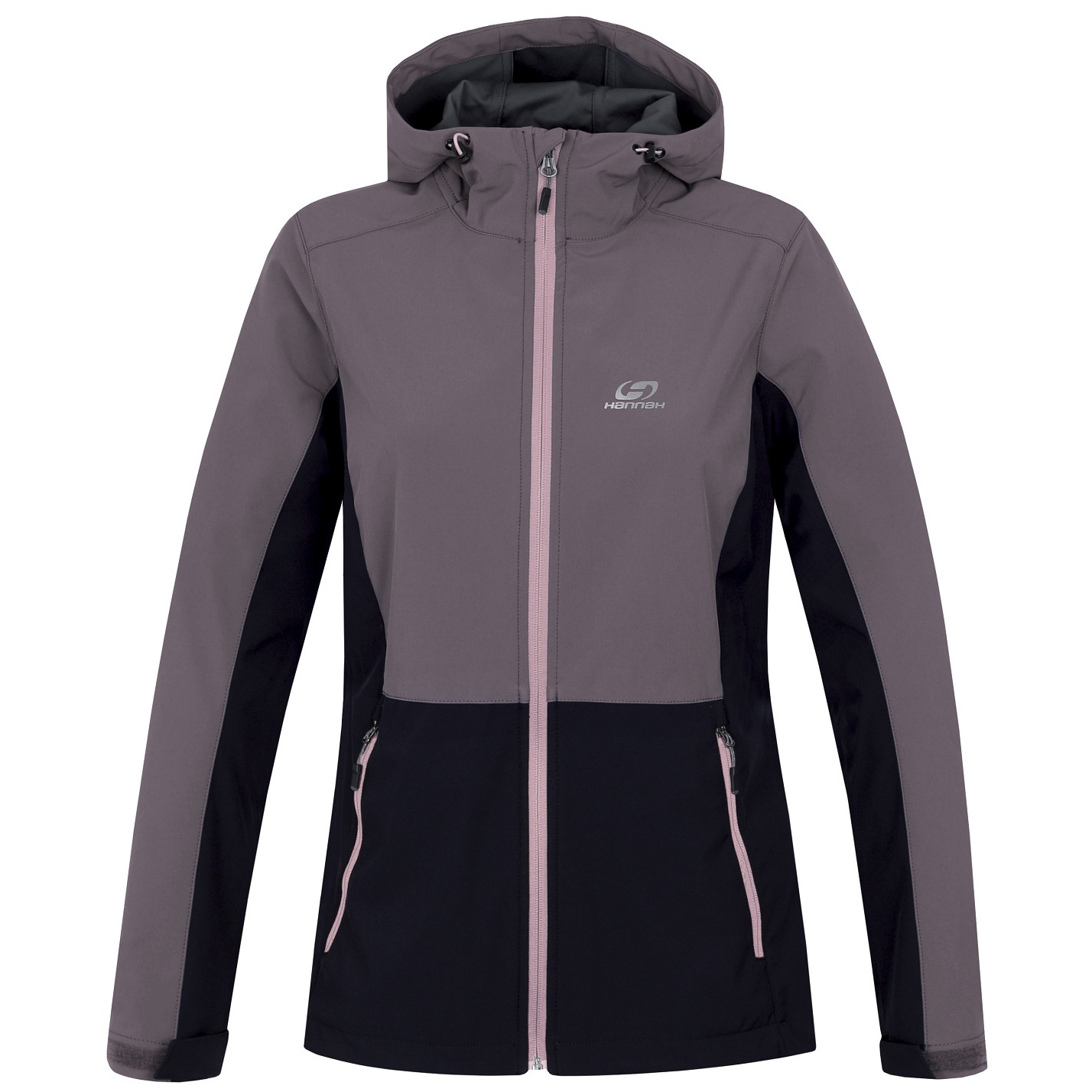 Dámská softshellová bunda Hannah Zury Lite Velikost: S / Barva: černá/šedá