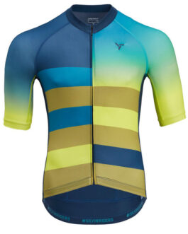 Pánský cyklistický dres Silvini Mazzano Velikost: M / Barva: modrá/zelená