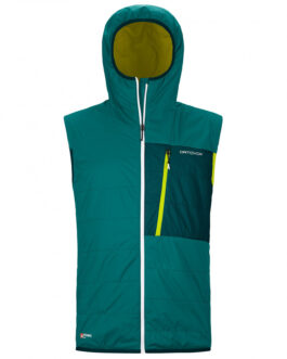 Pánská vesta Ortovox Swisswool Piz Duan Vest M Velikost: M / Barva: zelená