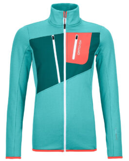 Dámská mikina Ortovox W’s Fleece Grid Jacket Velikost: L / Barva: světle modrá