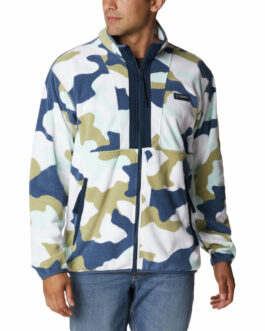 Pánská mikina Columbia Back Bowl Fleece Lightweight Velikost: XL / Barva: bílá