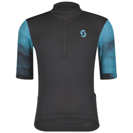 Pánský cyklistický dres Scott M's Gravel 10 SS Velikost: L / Barva: černá/modrá