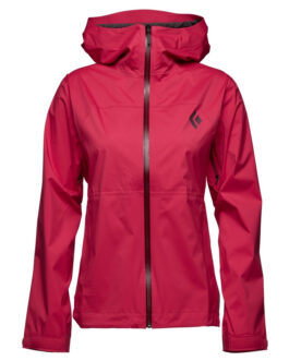 Dámská bunda Black Diamond Stormline Stretch Rain Shell Velikost: S / Barva: červená