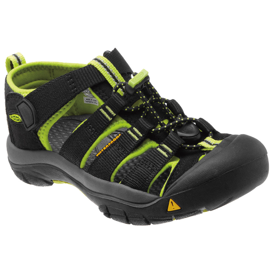 Dětské sandály Keen Newport H2 K Dětské velikosti bot: 24 (8) / Barva: black/lime green