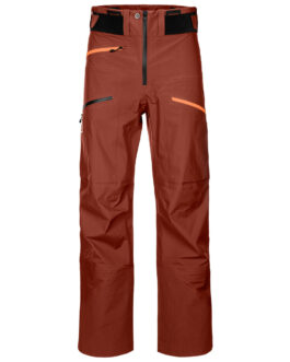 Pánské kalhoty Ortovox 3L Deep Shell Pants Velikost: XL / Barva: červená