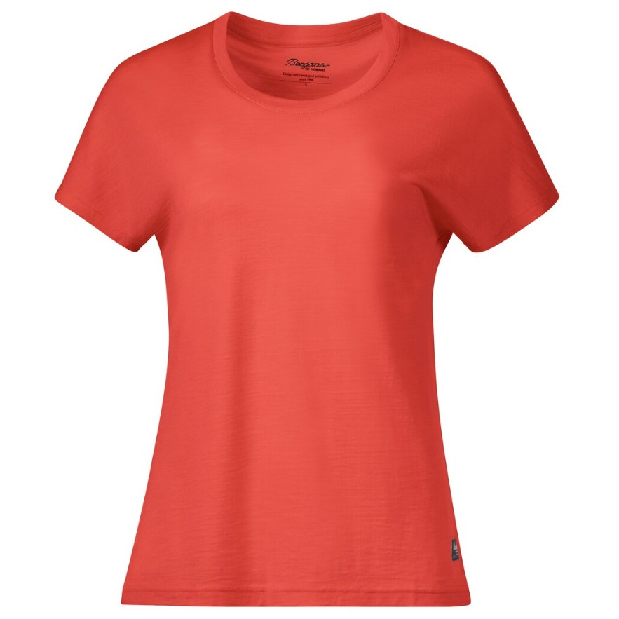 Dámské triko Bergans Urban Wool W Tee Velikost: S / Barva: červená