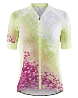 Dámský cyklistický dres Craft Adv Endur Graphic Velikost: L / Barva: žlutá/červená