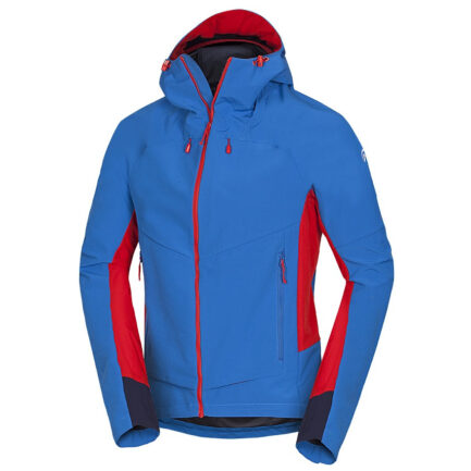Pánská softshellová bunda Northfinder Princeton Velikost: XXL / Barva: modrá/červená