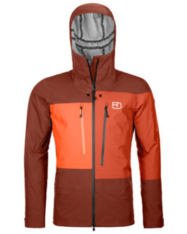 Pánská bunda Ortovox 3L Deep Shell Jacket Velikost: M / Barva: oranžová
