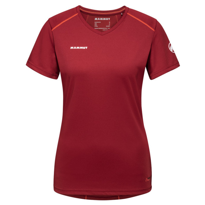 Dámské triko Mammut Sertig T-Shirt Women Velikost: L / Barva: červená