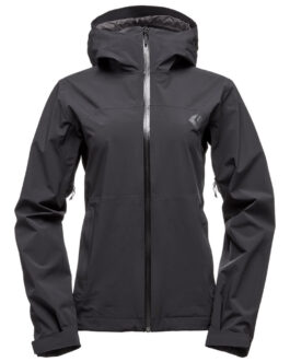 Dámská bunda Black Diamond Stormline Stretch Rain Shell Velikost: S / Barva: černá