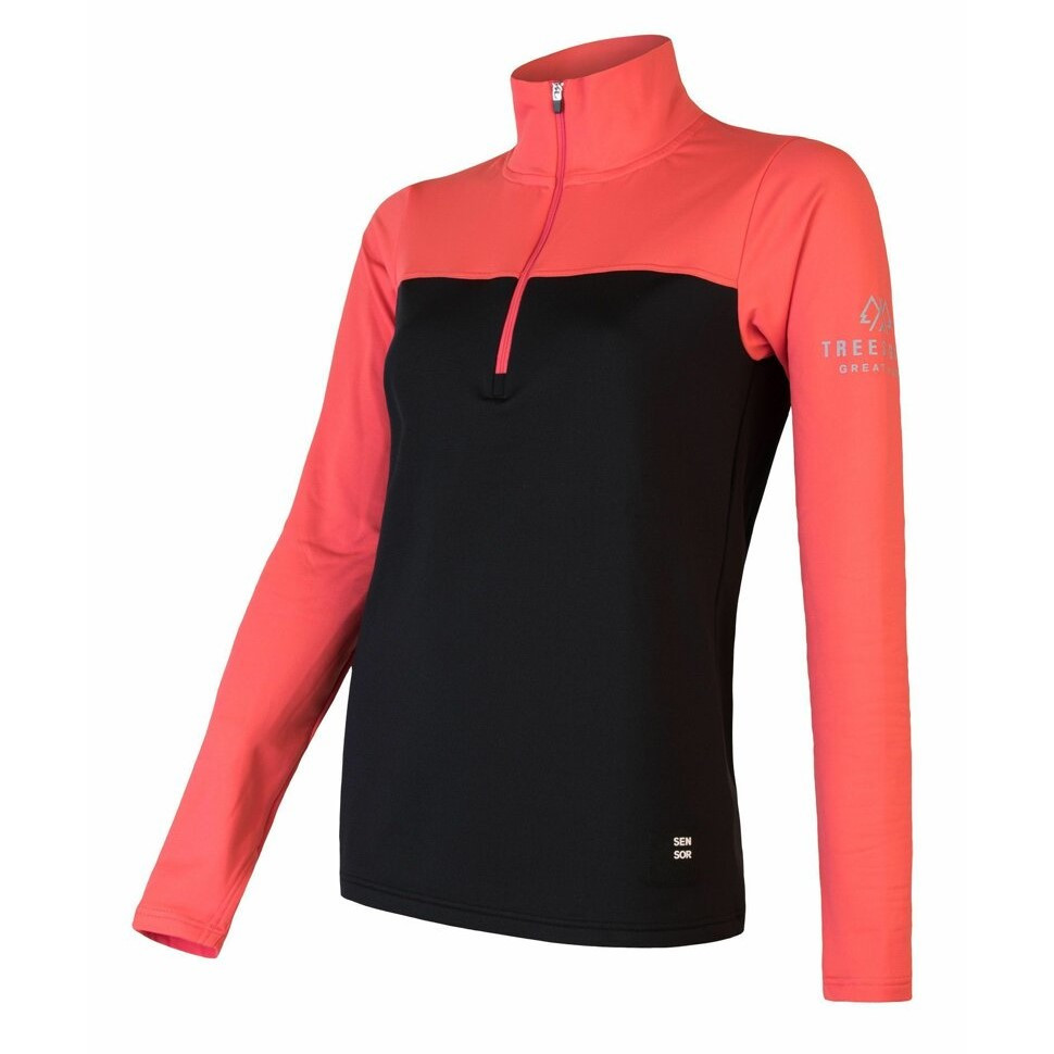 Dámská mikina Sensor Coolmax Thermo zip Velikost: S / Barva: modrá