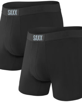 Boxerky Saxx Vibe Boxer Brief 2Pk Velikost: S / Barva: černá