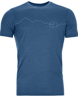 Pánské triko Ortovox 150 Cool Mountain Ts M Velikost: XL / Barva: modrá