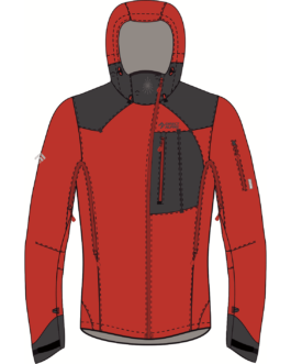 Pánská bunda Direct Alpine Guide 7.0 Velikost: XXL / Barva: červená