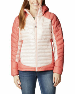 Dámská zimní bunda Columbia Labyrinth Loop™ Hooded Jacket Velikost: M / Barva: růžová