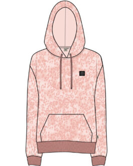 Dámská mikina Vans Cheetah Dye Hoodie Velikost: M / Barva: růžová