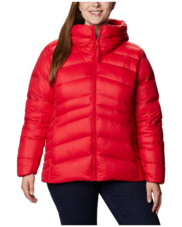 Dámská bunda Columbia Autumn Park Down Hooded Velikost: S / Barva: červená