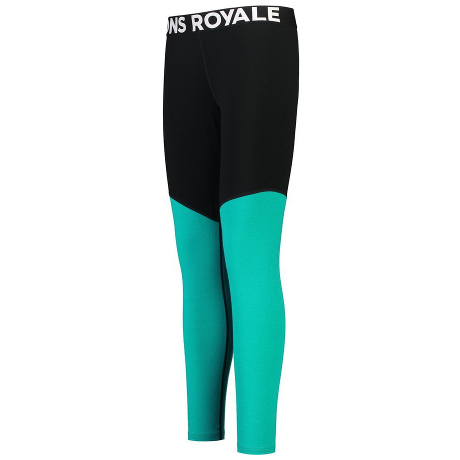 Dámské legíny Mons Royale Cascade Merino Flex 200 Legging Velikost: L / Barva: černá/šedá