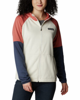 Dámská mikina Columbia Windgates™ FZ Velikost: M / Barva: bílá/růžová/modrá