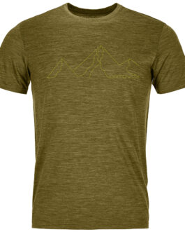 Pánské funkční triko Ortovox 150 Cool Mountain Face TS Velikost: L / Barva: zelená