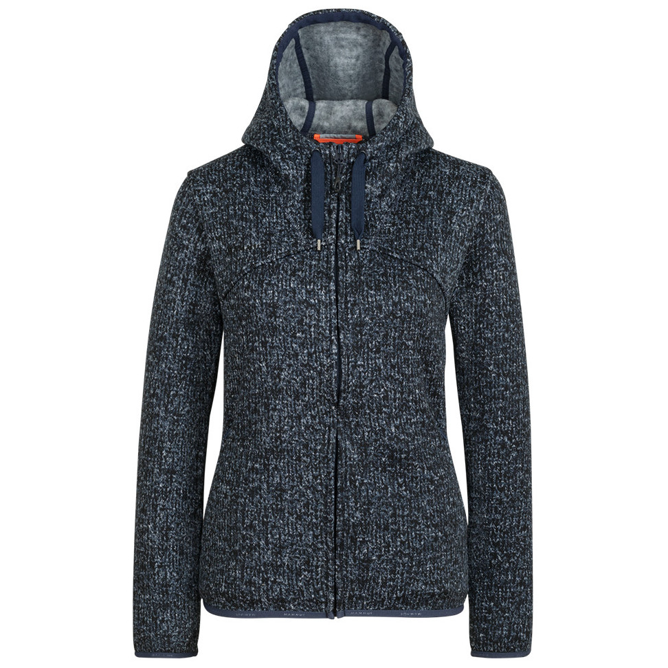 Dámský svetr Mammut Chamuera ML Hooded Jacket Women Velikost: S / Barva: modrá