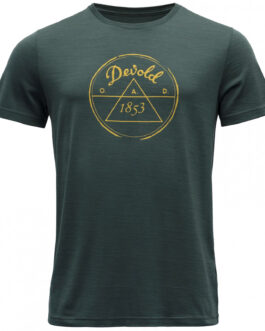 Pánské triko Devold 1853 Man Tee Velikost: M / Barva: tmavě zelená