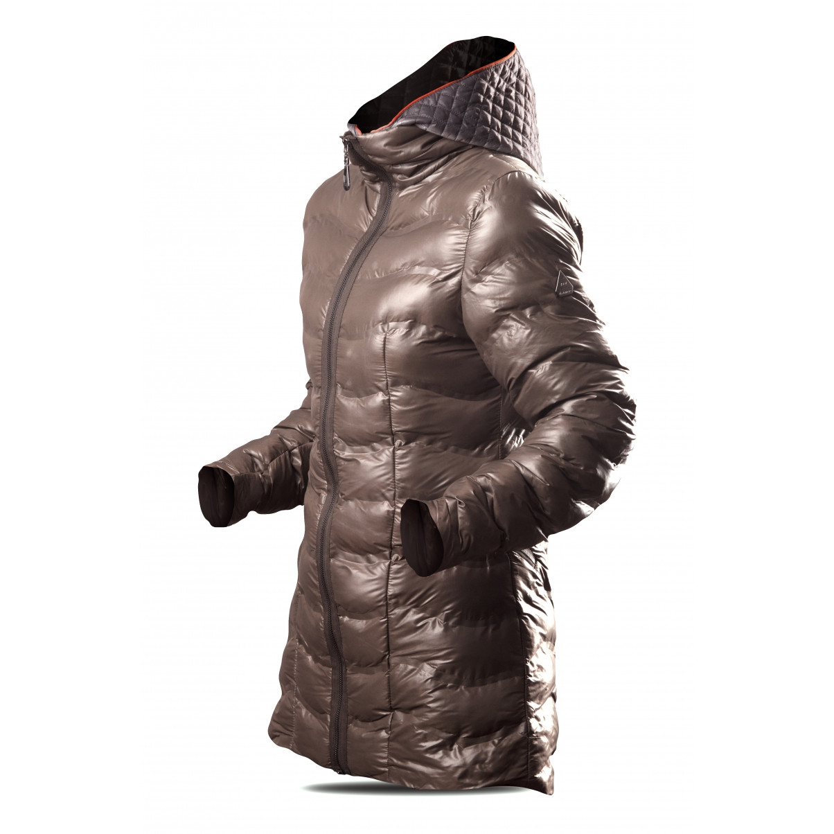 Dámský kabát Trimm Barbara Velikost: XL+ / Barva: mocca