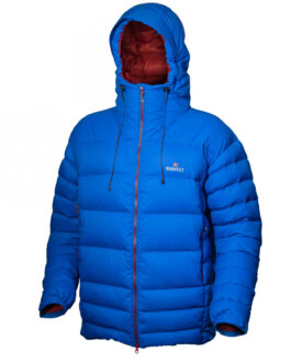 Pánská péřová bunda Warmpeace Alaskan Velikost: M / Barva: modrá/červená