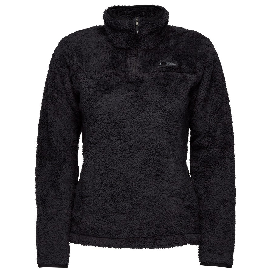 Dámská mikina Black Diamond Roadie QTR Zip Fleece Velikost: S / Barva: černá